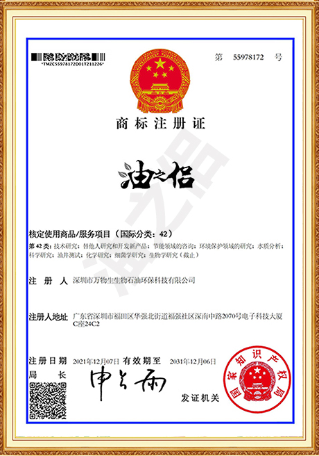 Trademark Registration Certificate