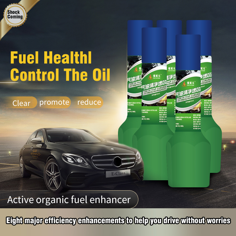 How much does a gasoline fuel enhancer affect nitrogen oxide emissions from exhaust gases?